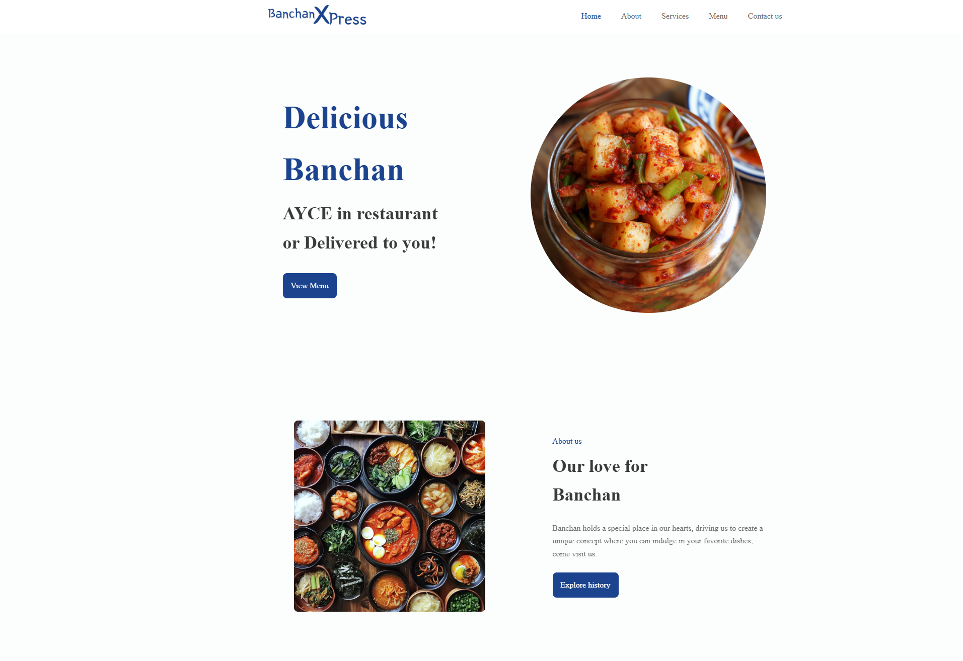 BanchanXpress Website
