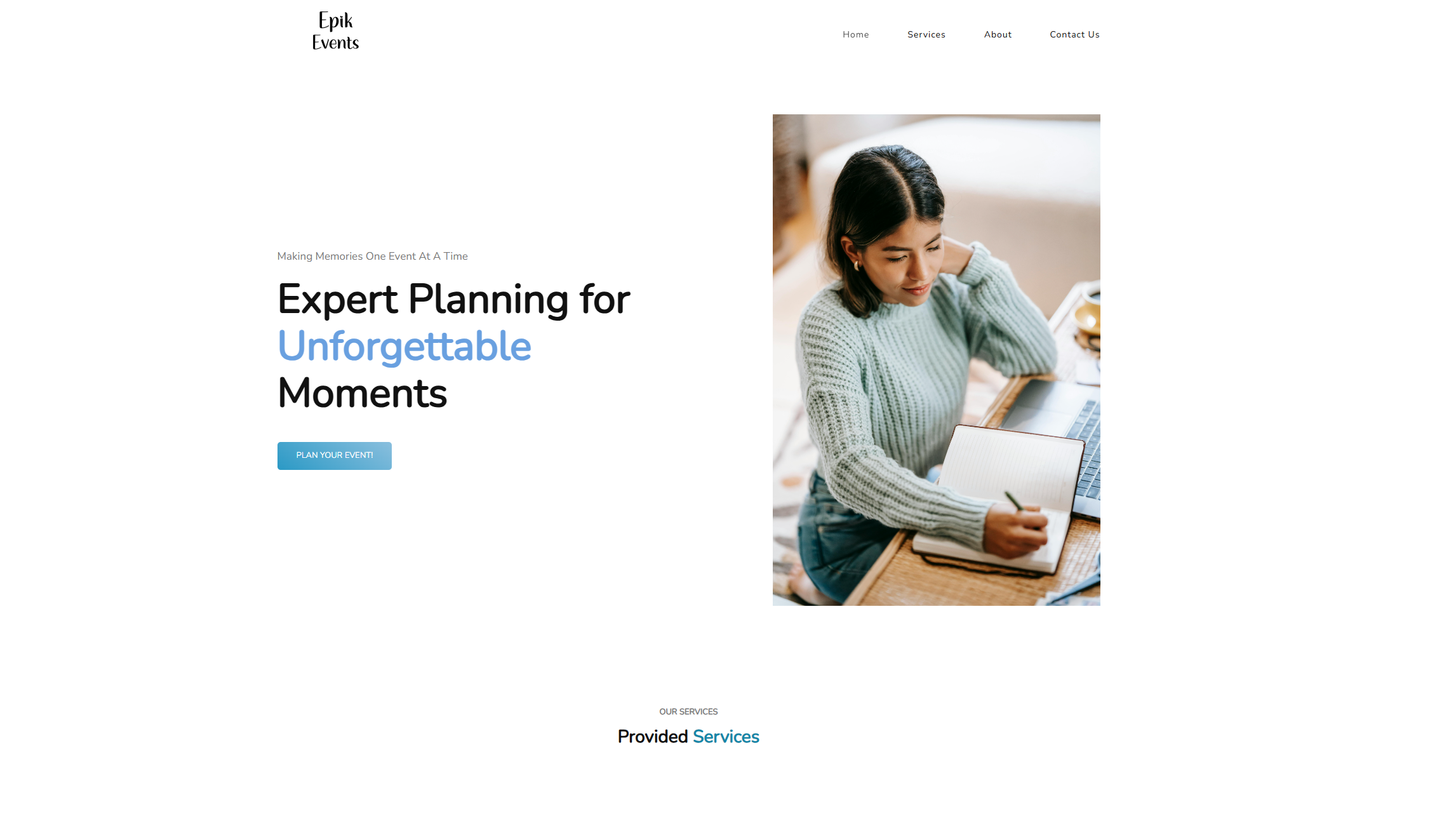 EpikEvents Website