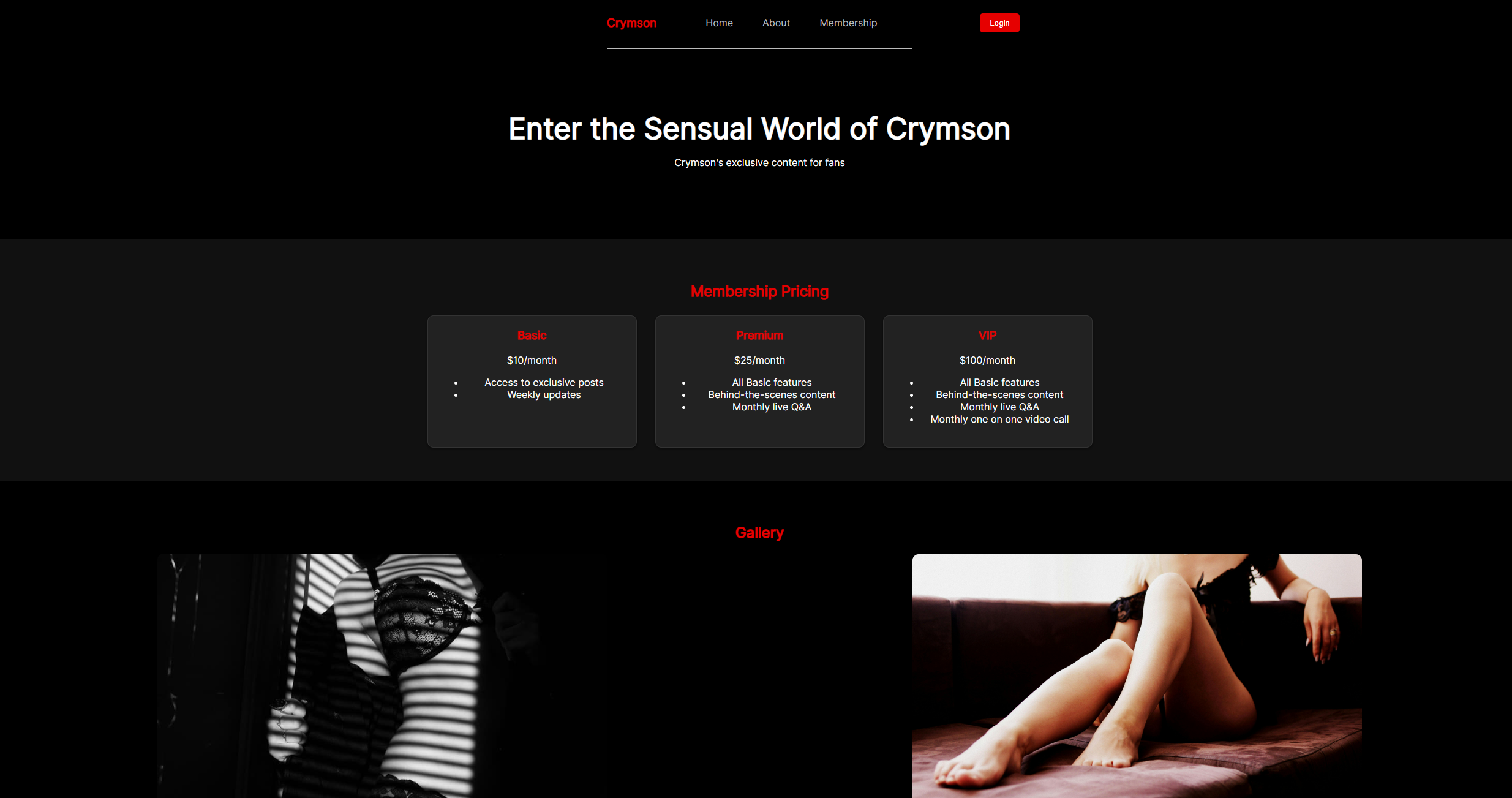 Crymson Onlyfans Website